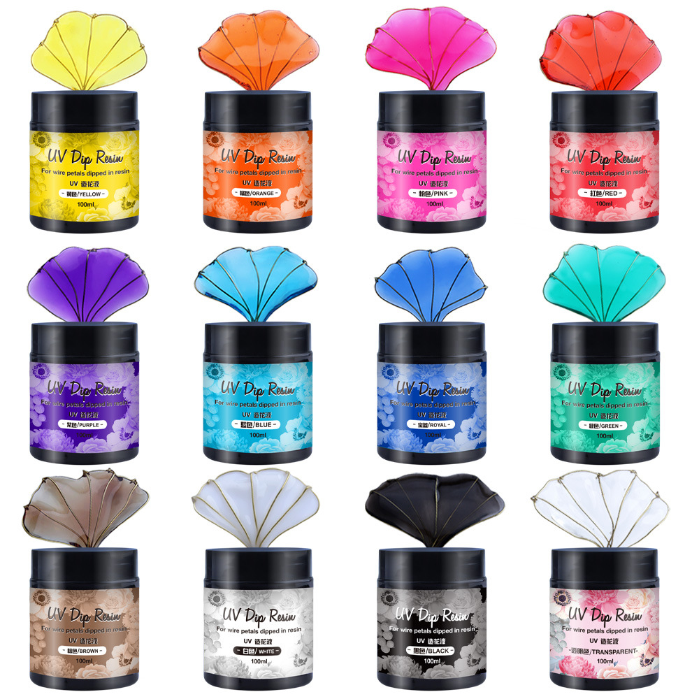 Jewelry Making Uv Resin Kit - 40/100ml UV DIP RESIN High Transparent