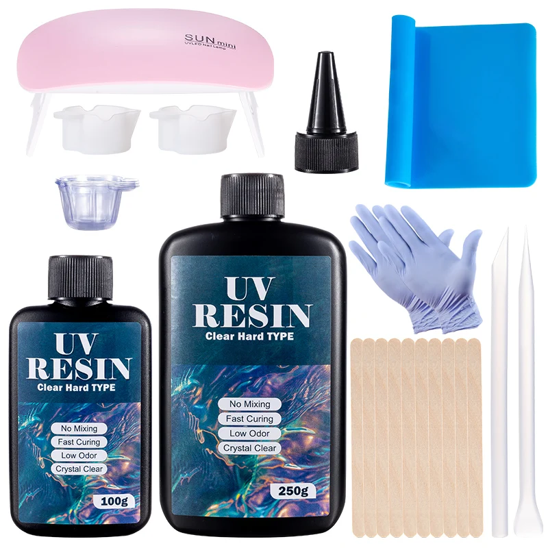 Jewelry Making Uv Resin Kit - Hard UV Resin Glue Kit Fast
