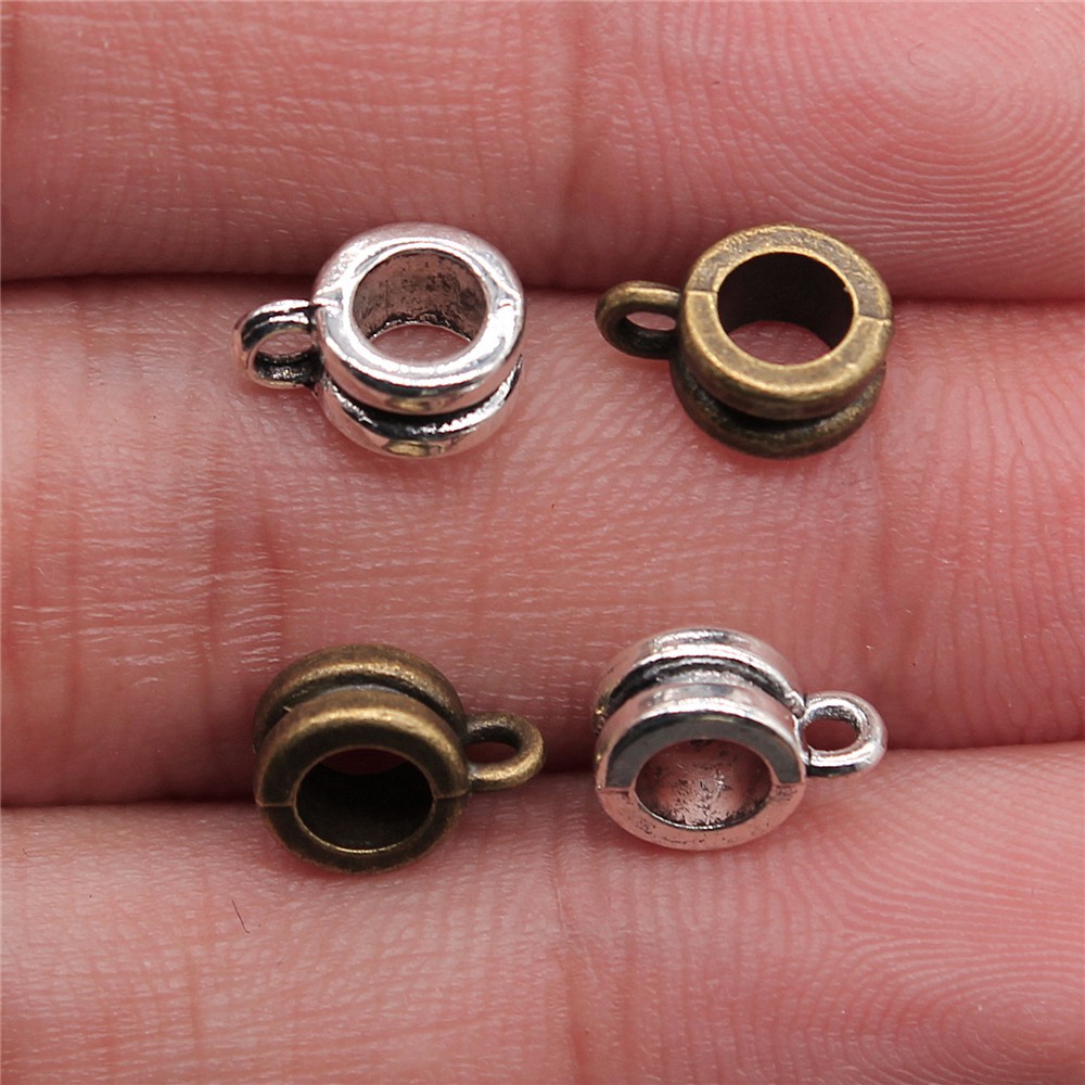 Jewelry Making For Couples - Double Hollow Heart Large Hole Bead