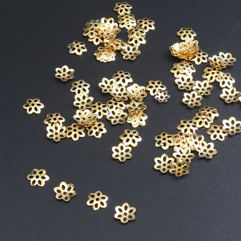 Jewelry Making Bali - 100Pcs Flower Bead Caps for Bracelet