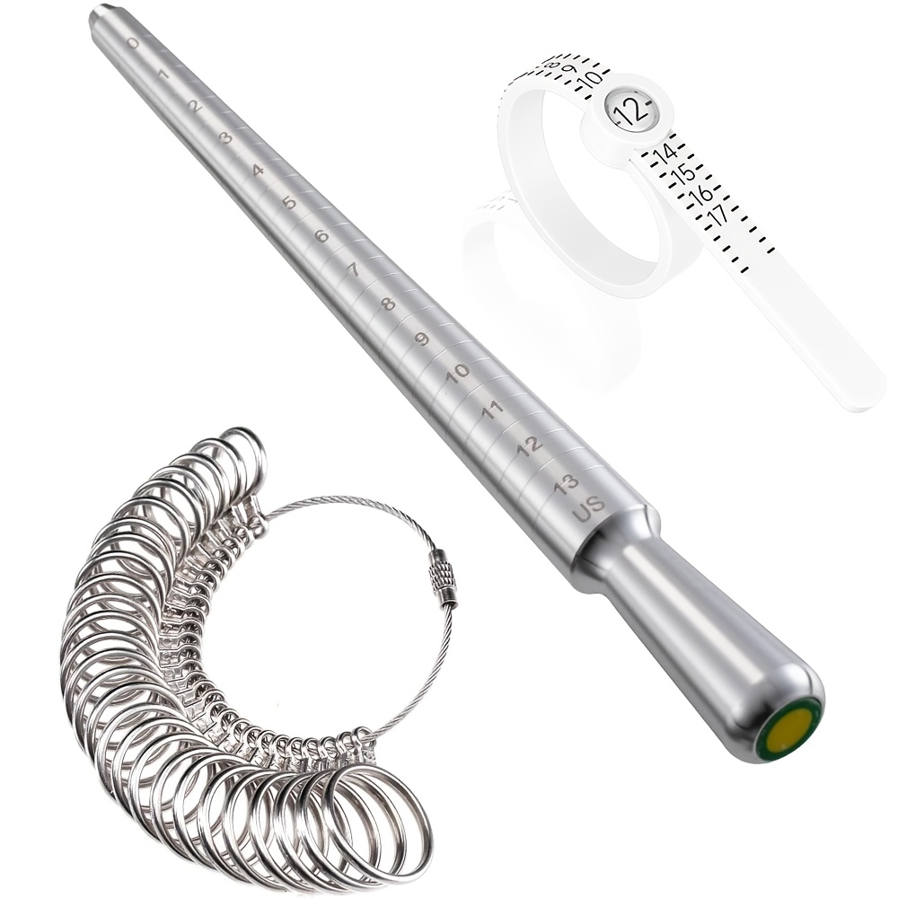 Jewelry Making For Beginners - 3pcs Stainless Steel Ring Sizer Mandrel