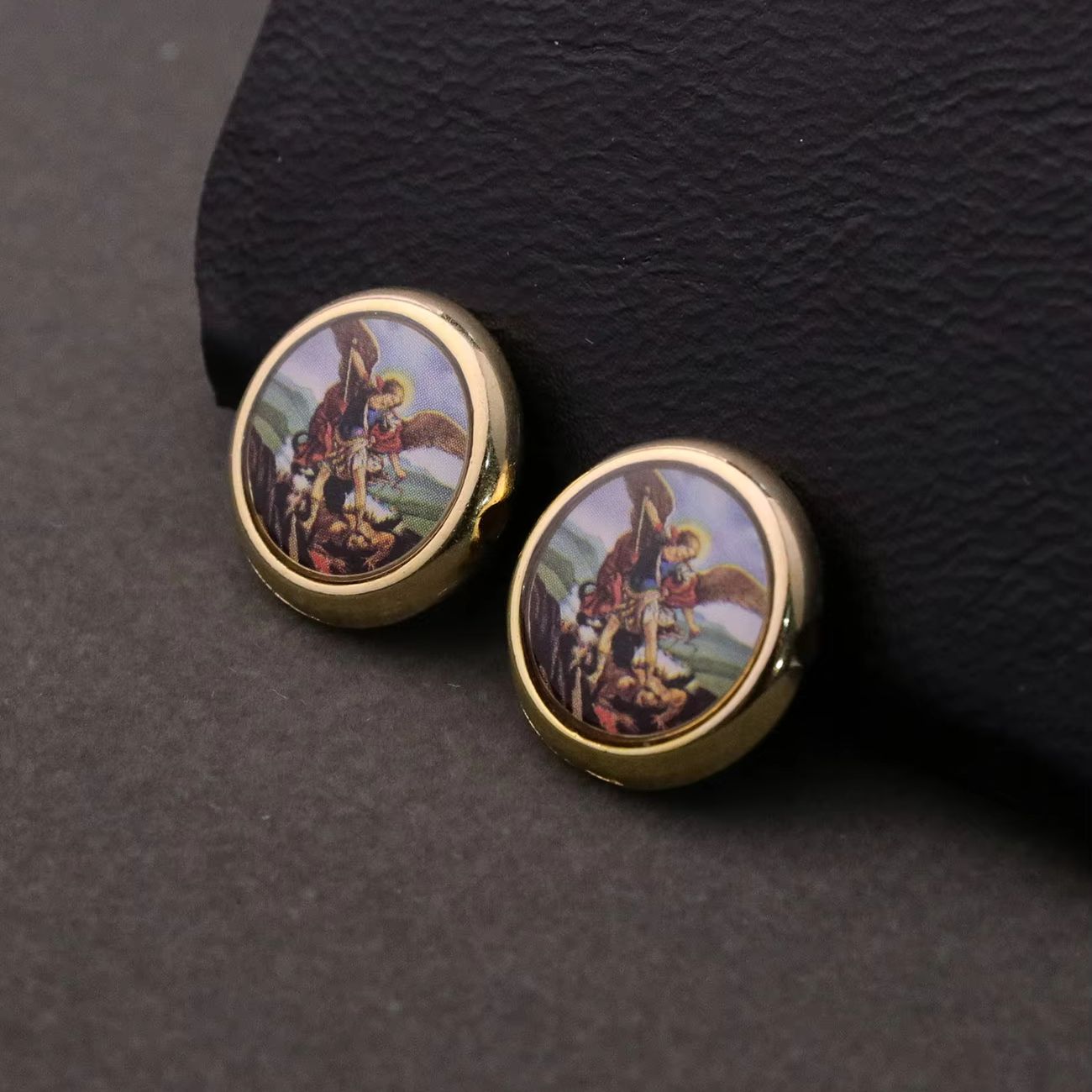 20Pcs Round The Archangel Sain - Jewelry Making Michaels ulasan dan harga