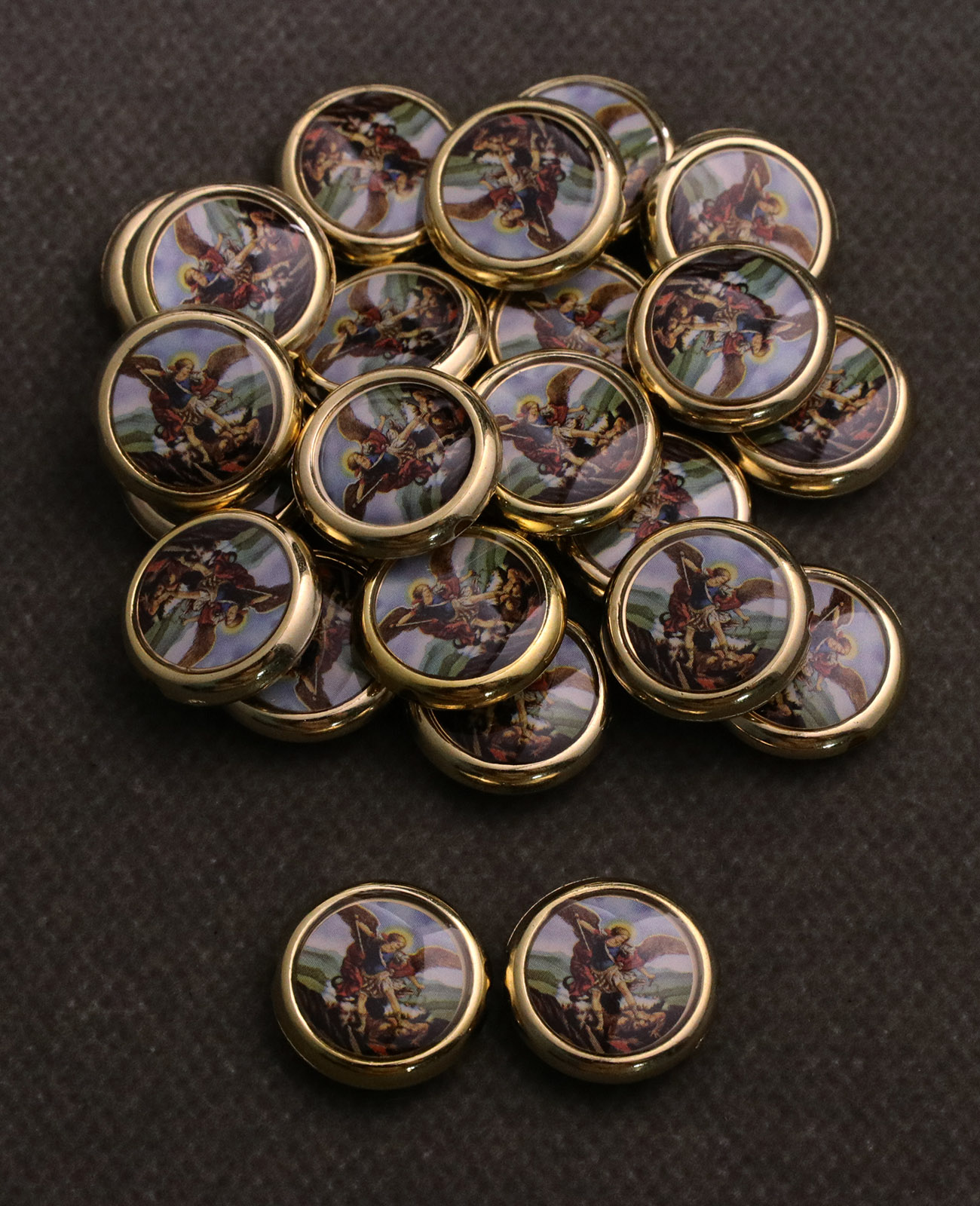20Pcs Round The Archangel Sain - Jewelry Making Michaels ulasan dan harga