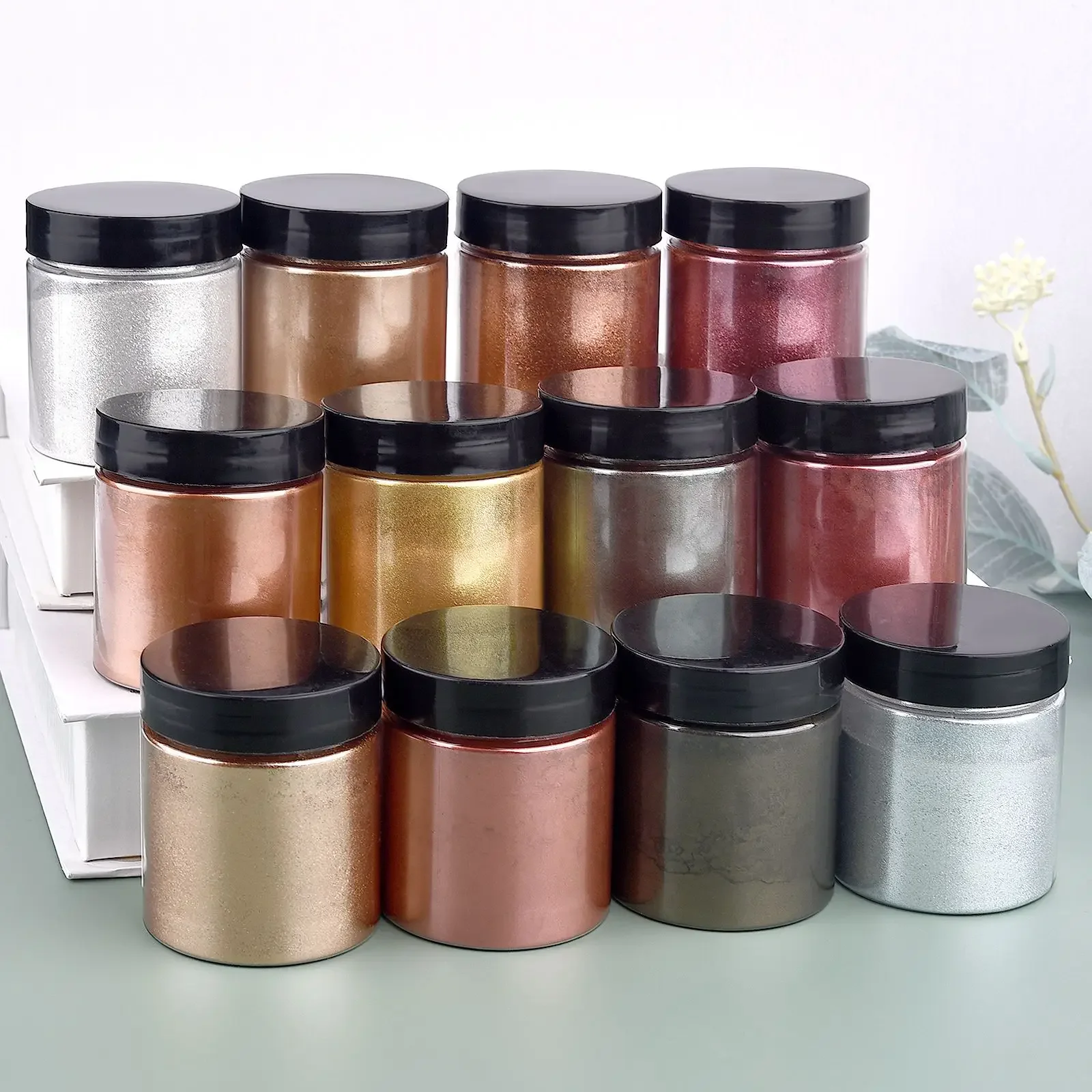 50g/Bottle Metallic Glitter Po - Jewelry Making Uv Resin Kit ulasan dan harga