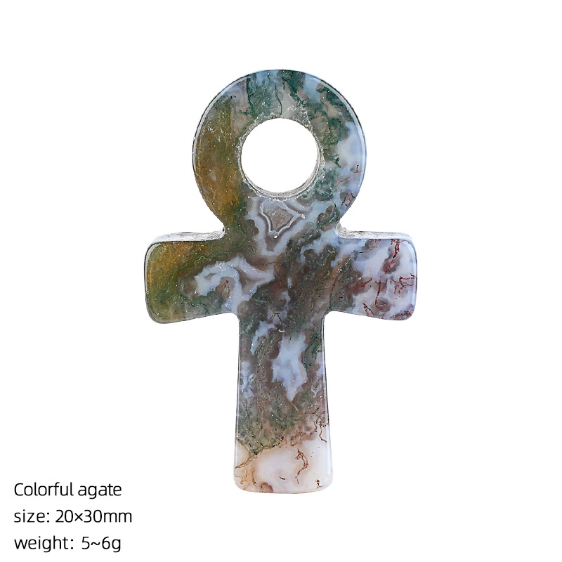 Colorful Agate Ankh Cross Pend - Jewelry Making Michaels ulasan dan harga