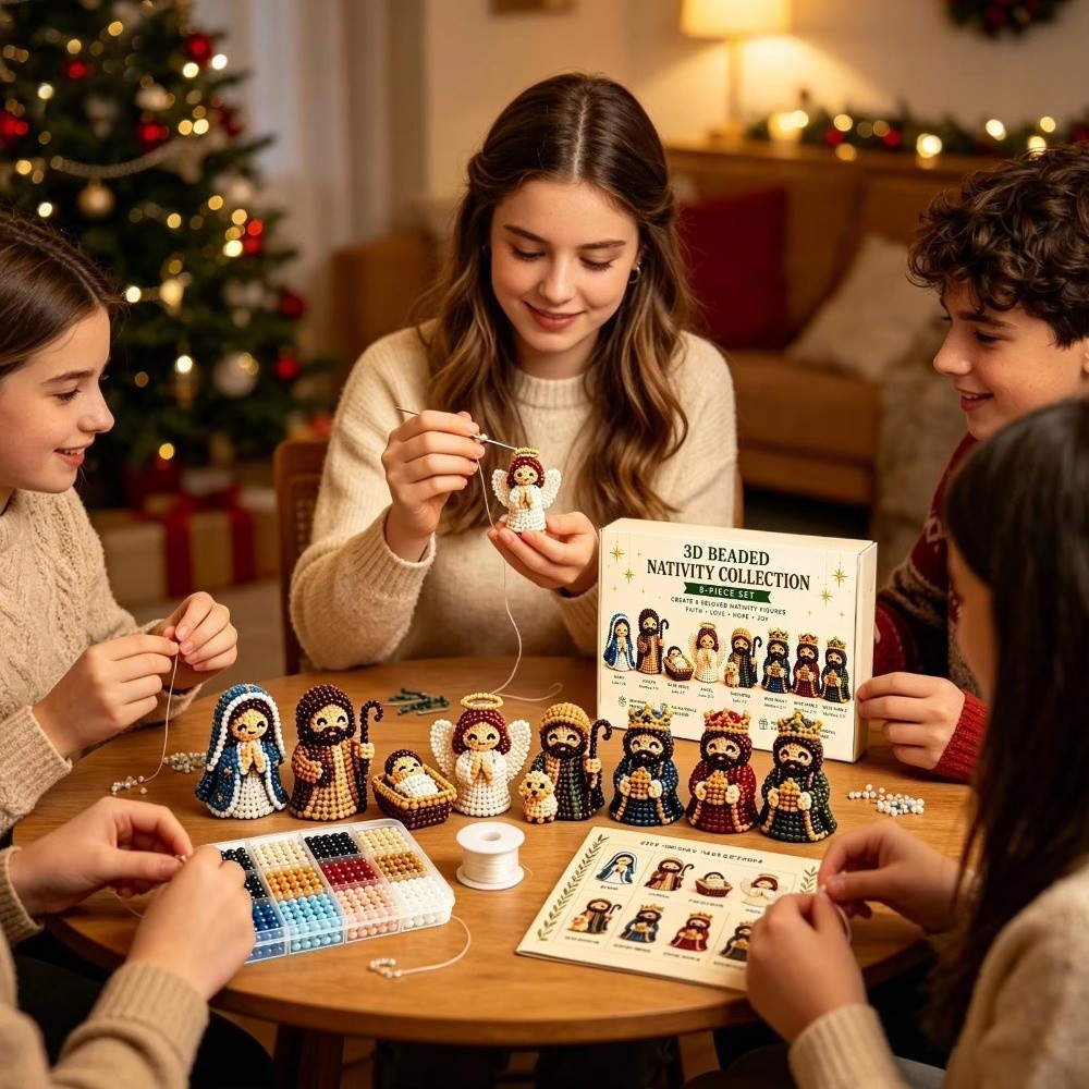 Christmas Theme 3D Beaded Craf - Jewelry Making For Beginners ulasan dan harga