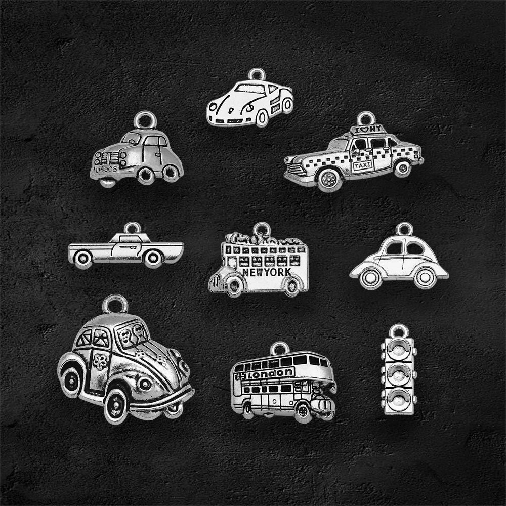Silver Plated Taxi Bus Car Tra - Jewelry Making In London ulasan dan harga