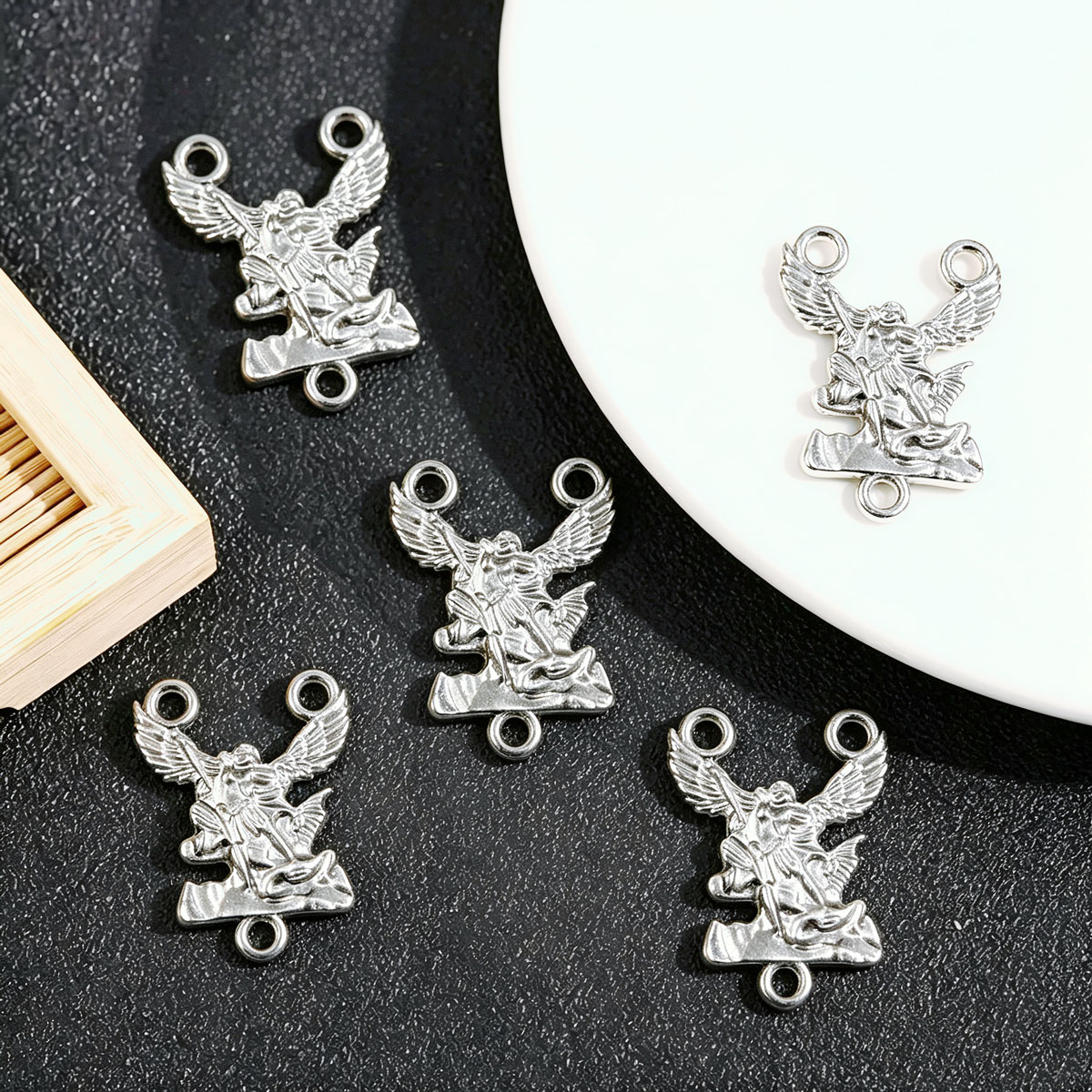 20Pcs St Michael Charms, Silve - Jewelry Making Michaels ulasan dan harga
