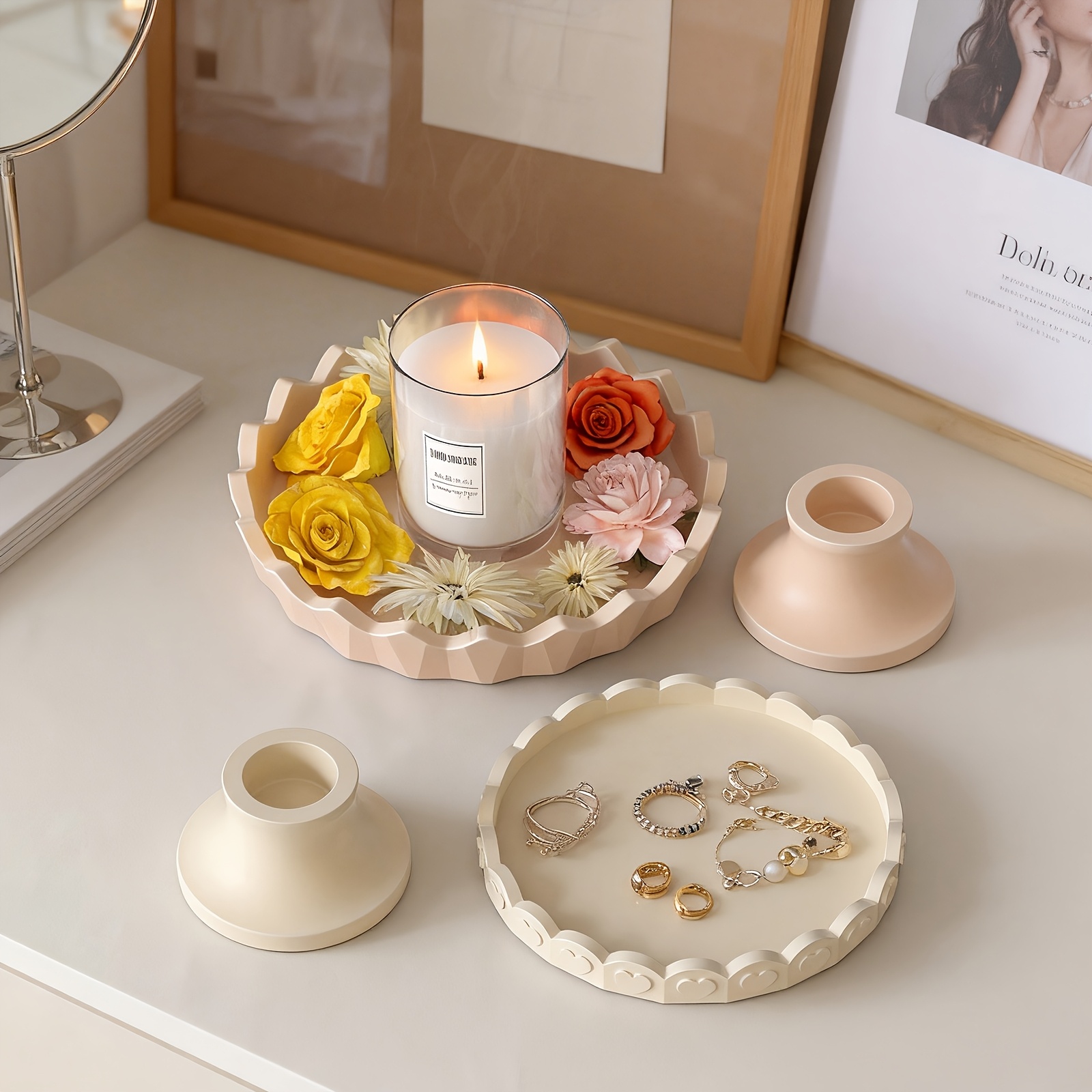 2pcs Silicone Tray Mold Set, R - Jewelry Making Uv Resin Kit ulasan dan harga