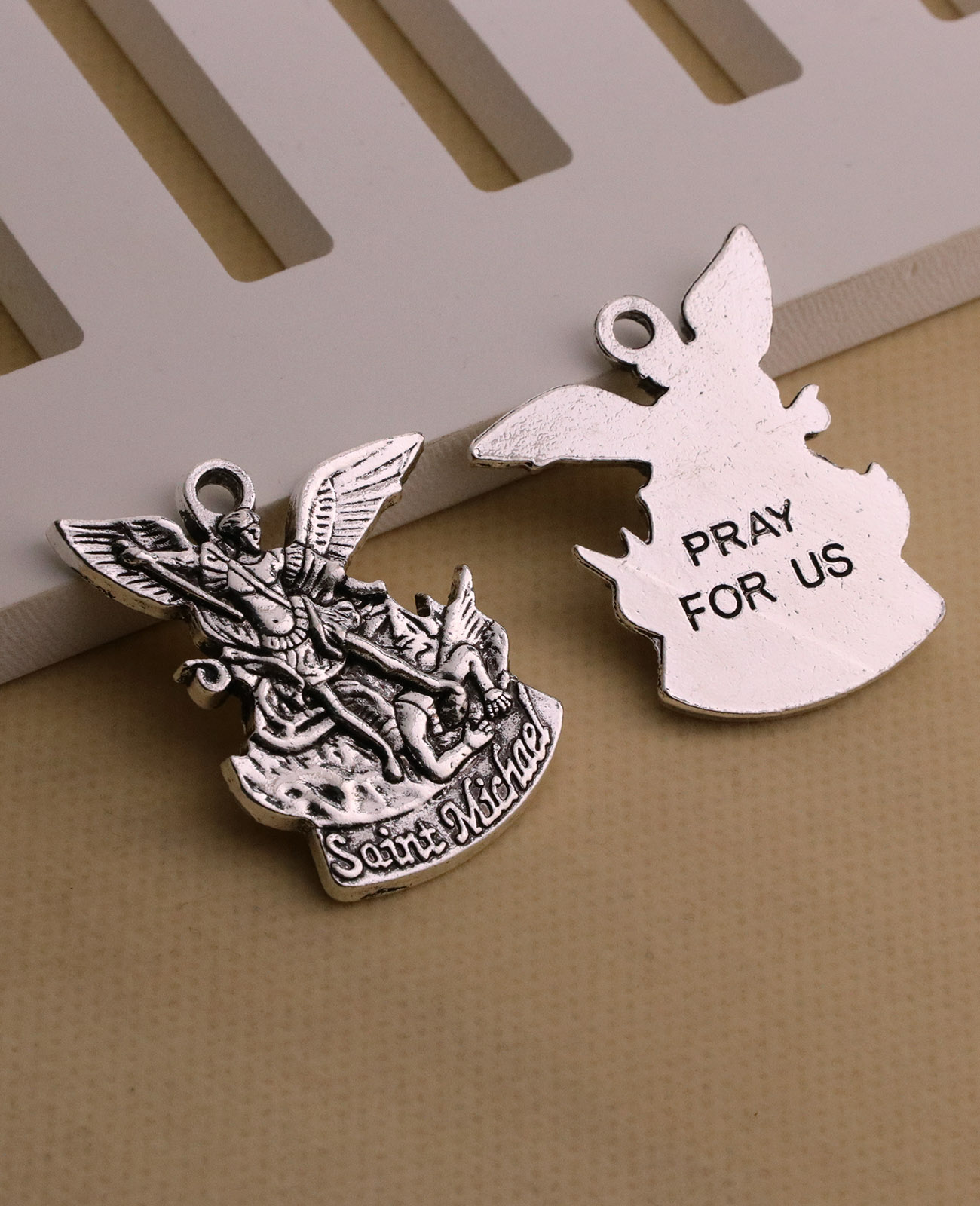5Pcs The Archangel St.Michael  - Jewelry Making Michaels ulasan dan harga