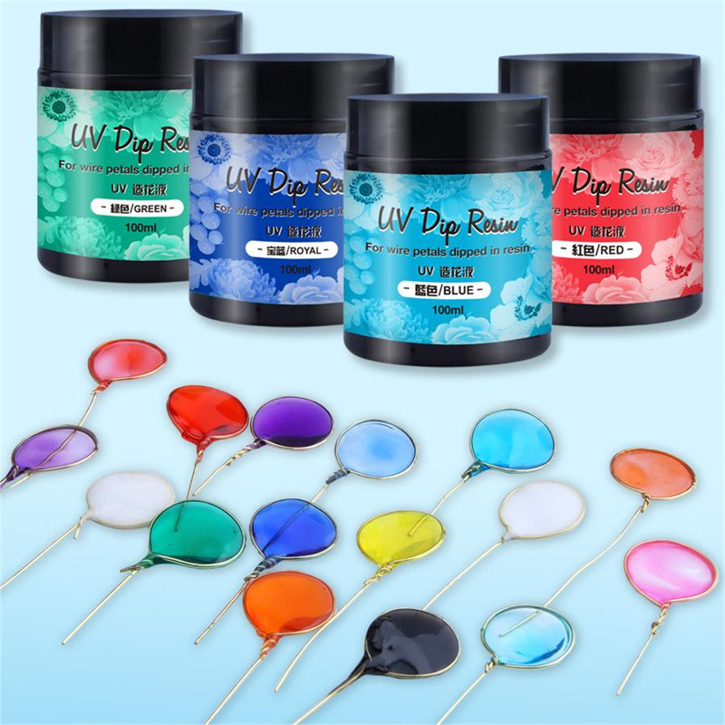 40/100ml UV DIP RESIN High Tra - Jewelry Making Uv Resin Kit ulasan dan harga