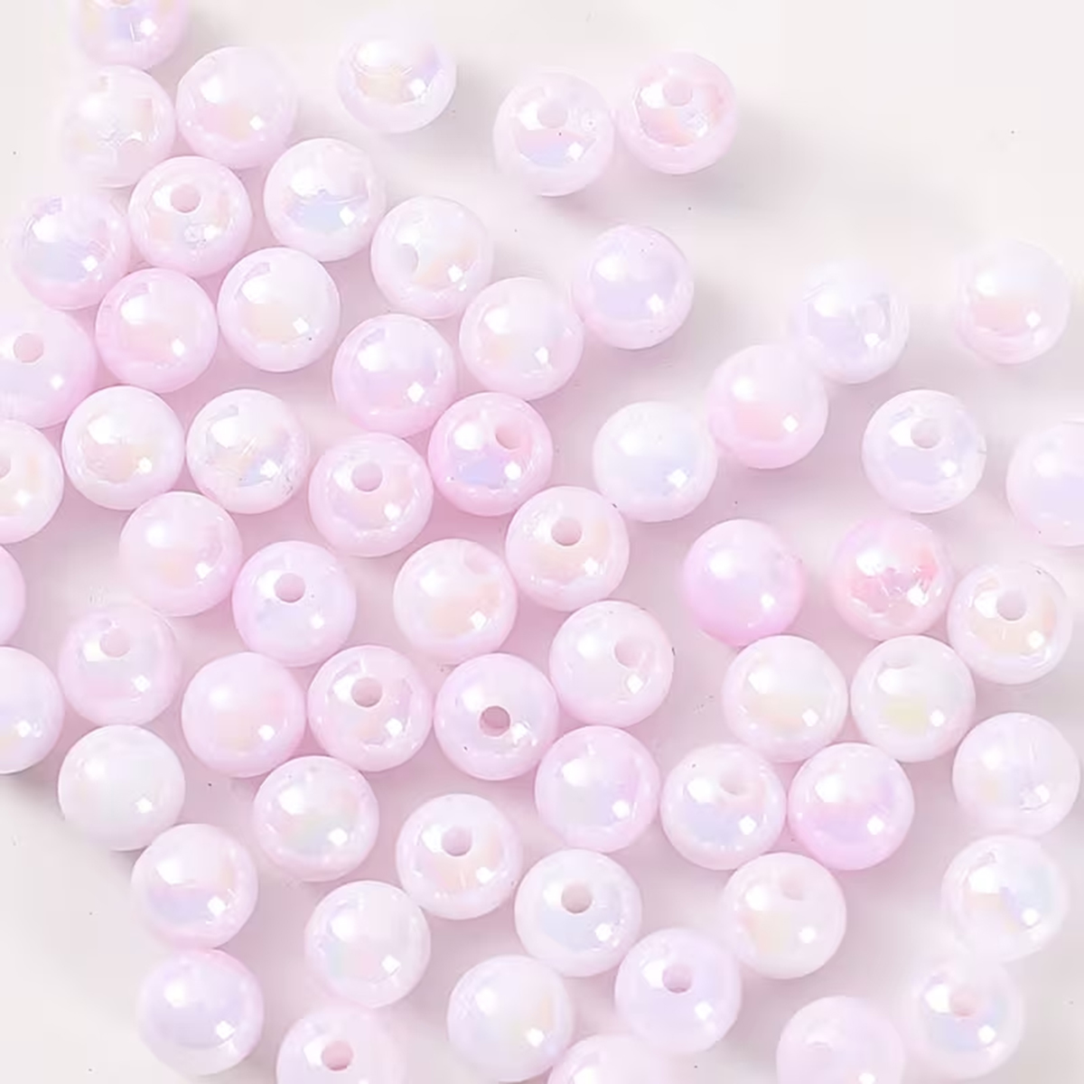 8mm 100pcs Pink Cute And Beaut - Jewelry Making For Couples ulasan dan harga