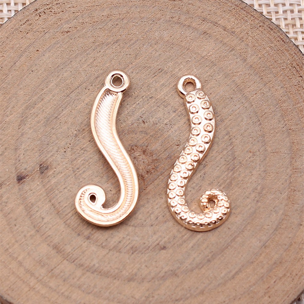 20pcs/lot Octopus Leg Charms F - Jewelry Making For Couples ulasan dan harga