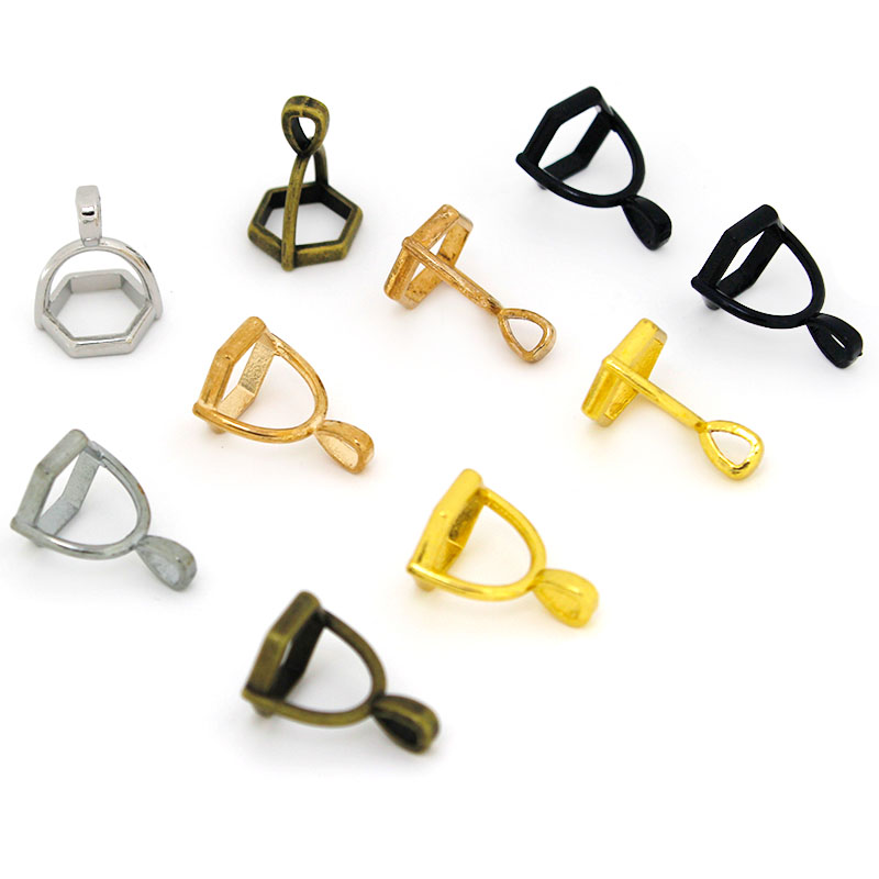 20Pcs Hexagonal Gemstone Cap N - Jewelry Making With Stones ulasan dan harga