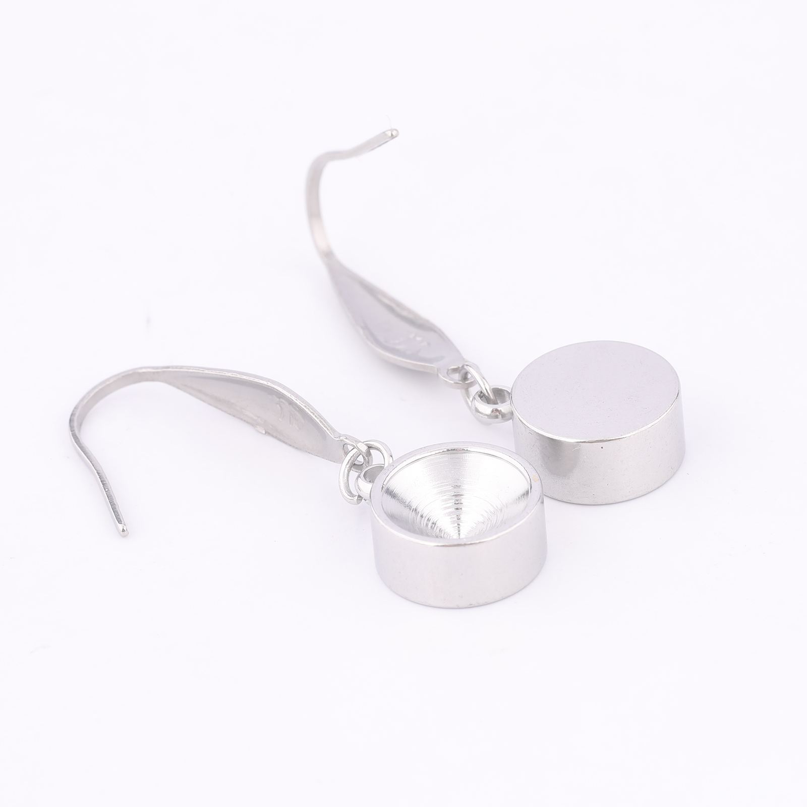 10pcs Stainless Steel Earring  - Jewelry Making With Stones ulasan dan harga
