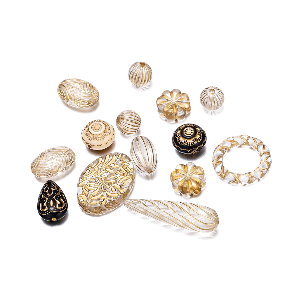 20Pcs Retro Color Drawing Flat - Jewelry Making Drawing ulasan dan harga