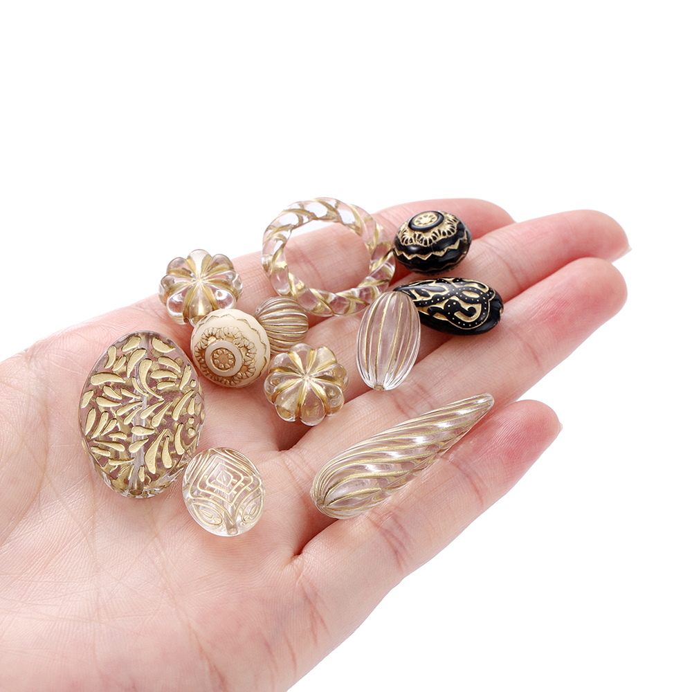 20Pcs Retro Color Drawing Flat - Jewelry Making Drawing ulasan dan harga