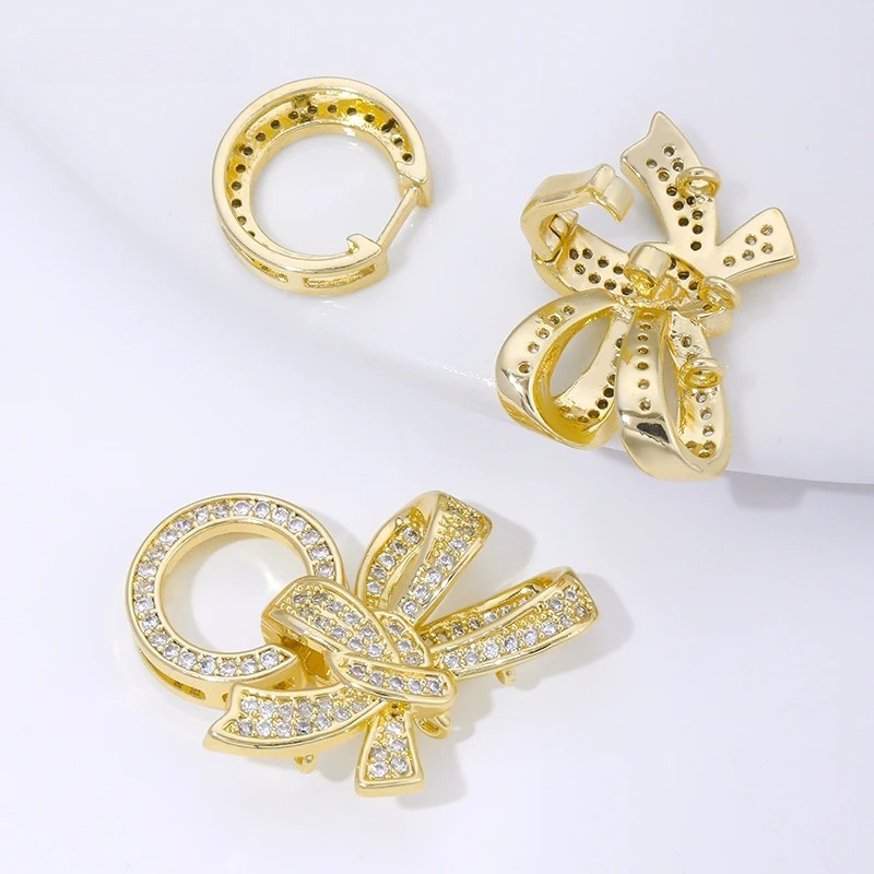 18K Gold Plated Pearl Clasps C - Jewelry Making Basics ulasan dan harga
