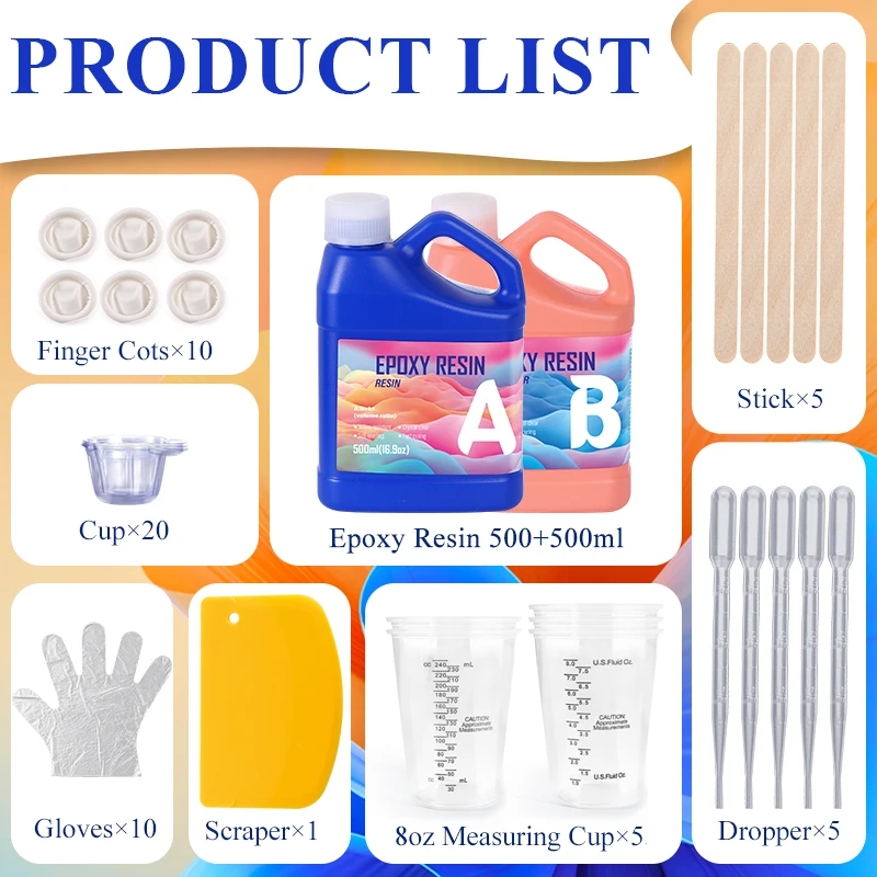 Easy Mixing Epoxy Resin Kit Cr - Jewelry Making Uv Resin Kit ulasan dan harga