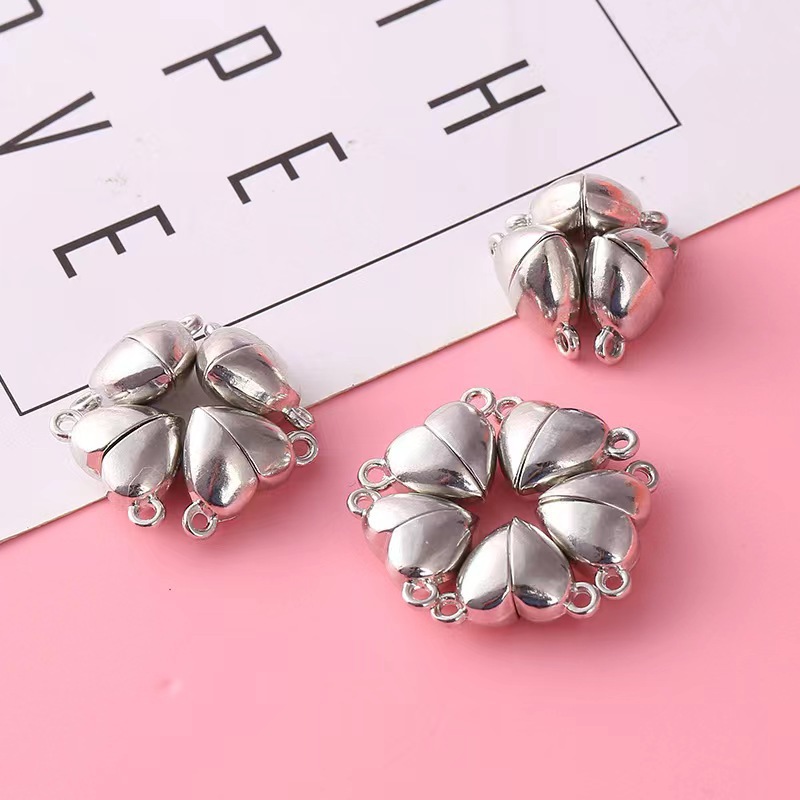 5Pairs Love Heart Magnetic Con - Jewelry Making For Couples ulasan dan harga