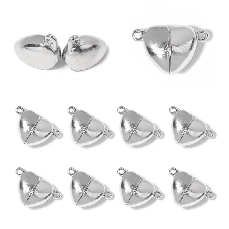 5Pairs Love Heart Magnetic Con - Jewelry Making For Couples ulasan dan harga