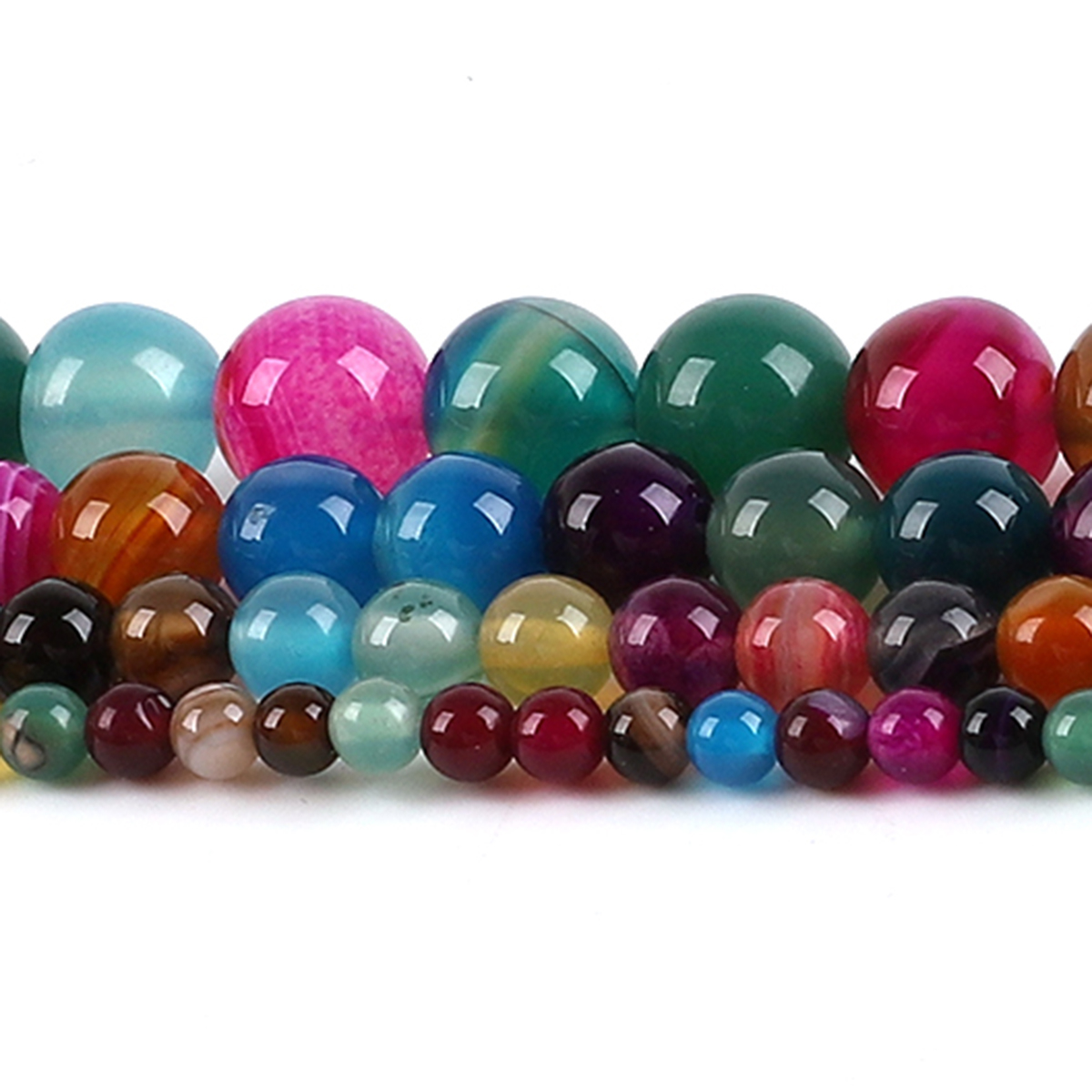 Natural Agate Stone Beads Colo - Jewelry Making With Stones ulasan dan harga