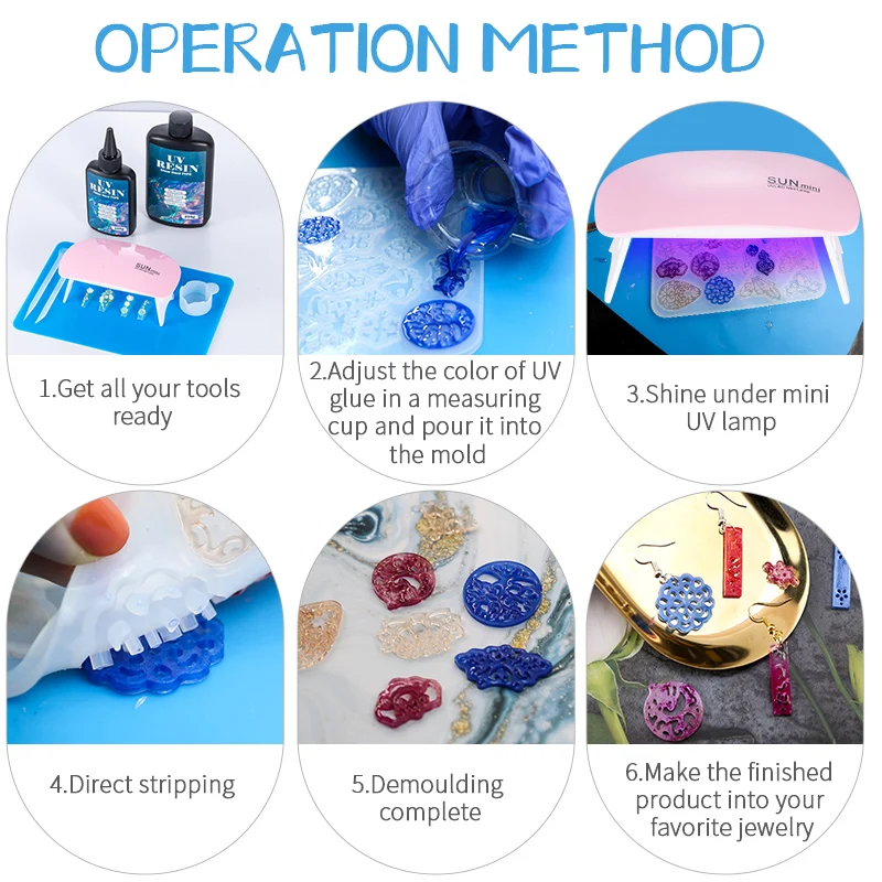 Hard UV Resin Glue Kit Fast Cu - Jewelry Making Uv Resin Kit ulasan dan harga