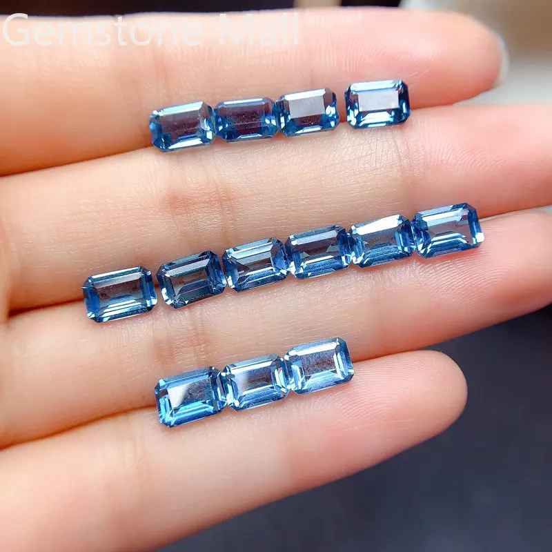 Emerald Cut Natural Topaz 4mm* - Jewelry Making In London ulasan dan harga