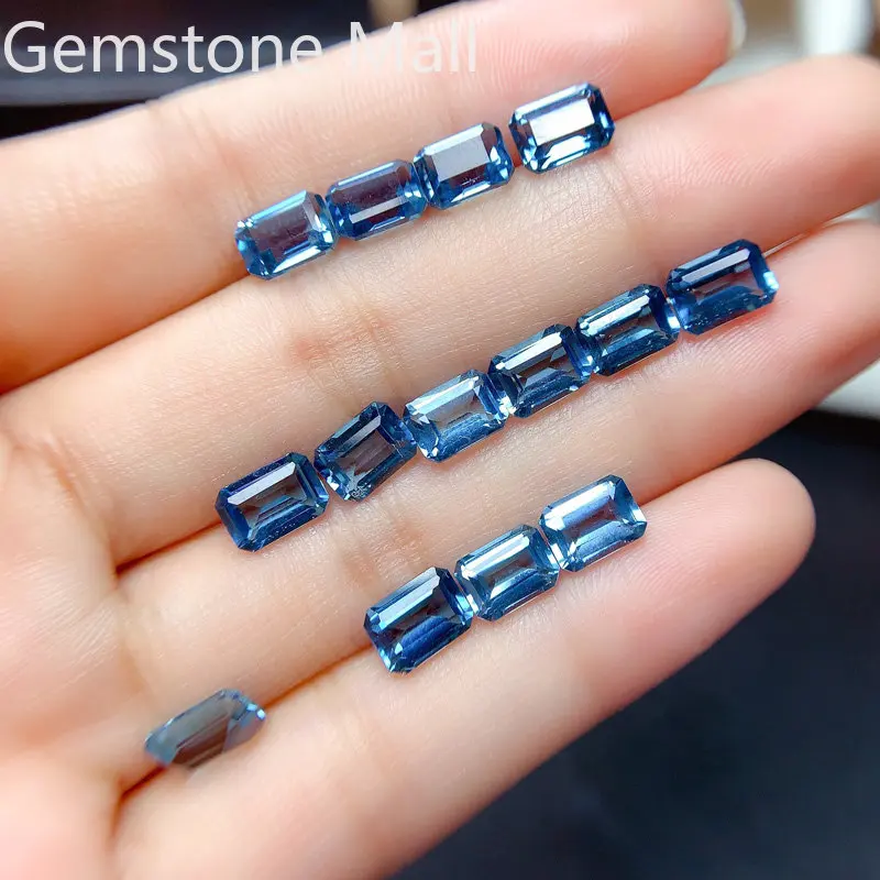 Emerald Cut Natural Topaz 4mm* - Jewelry Making In London ulasan dan harga