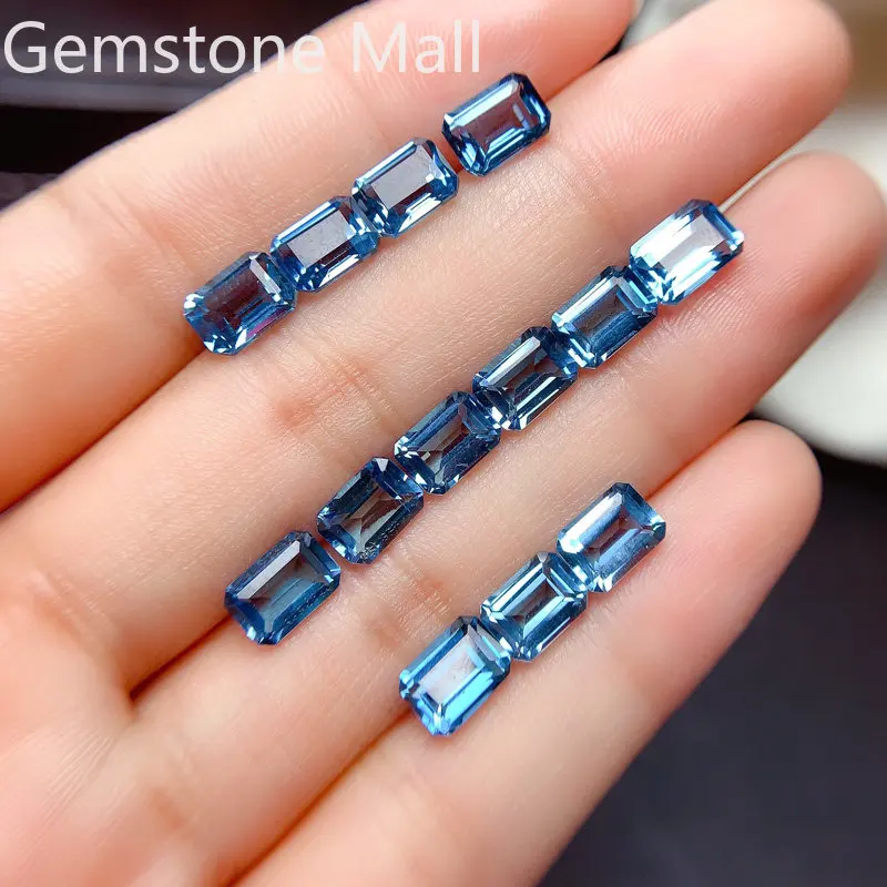 Emerald Cut Natural Topaz 4mm* - Jewelry Making In London ulasan dan harga