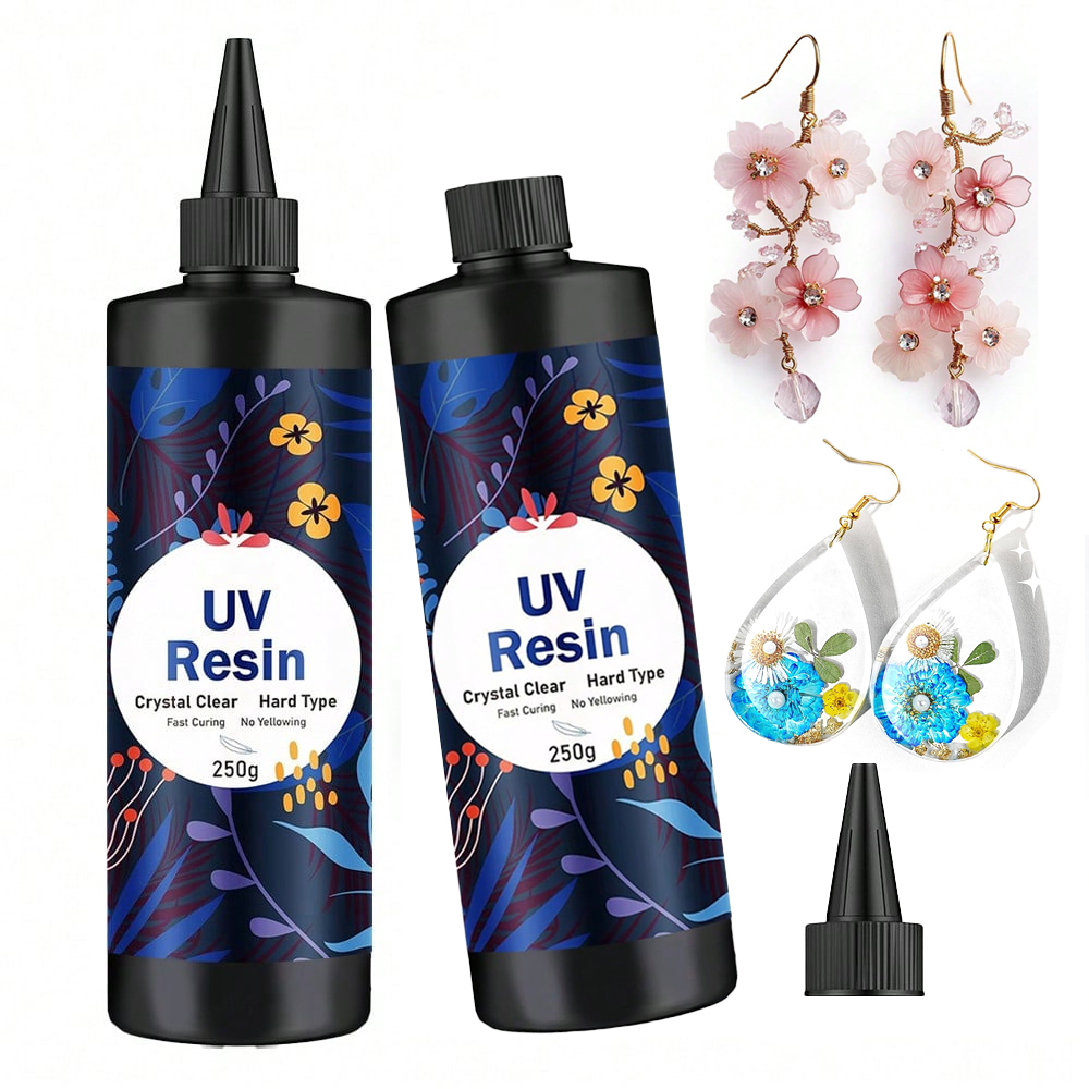 250g/500g UV Resin Clear Hard  - Jewelry Making Uv Resin Kit ulasan dan harga