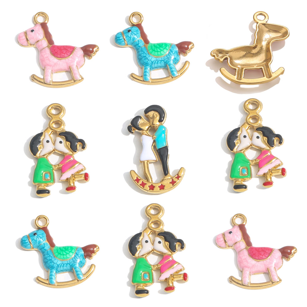 2pcs Stainless Steel Charm Cou - Jewelry Making For Couples ulasan dan harga