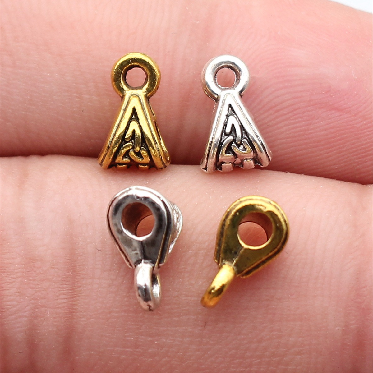 Double Hollow Heart Large Hole - Jewelry Making For Couples ulasan dan harga