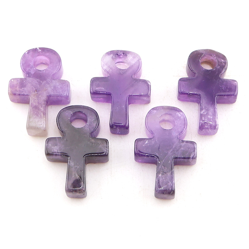 Amethyst Crystal Ankh Cross Pe - Jewelry Making Michaels ulasan dan harga