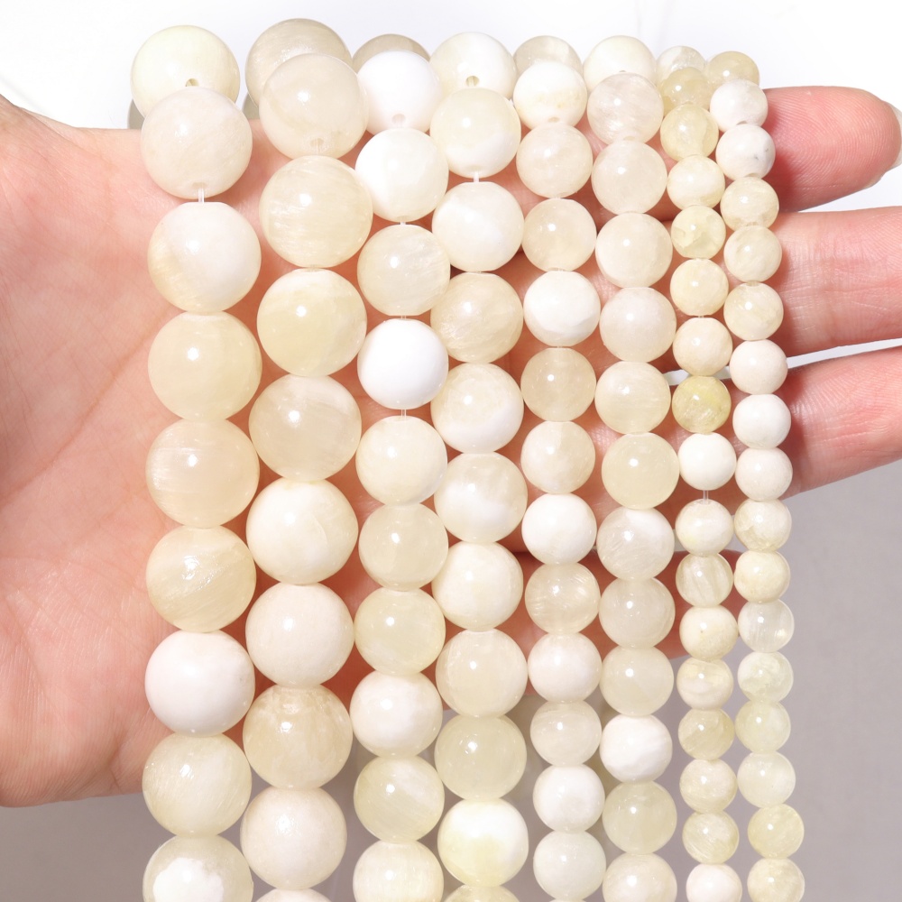 1 Strand 6/8/10/12mm Golden Si - Jewelry Making With Stones ulasan dan harga