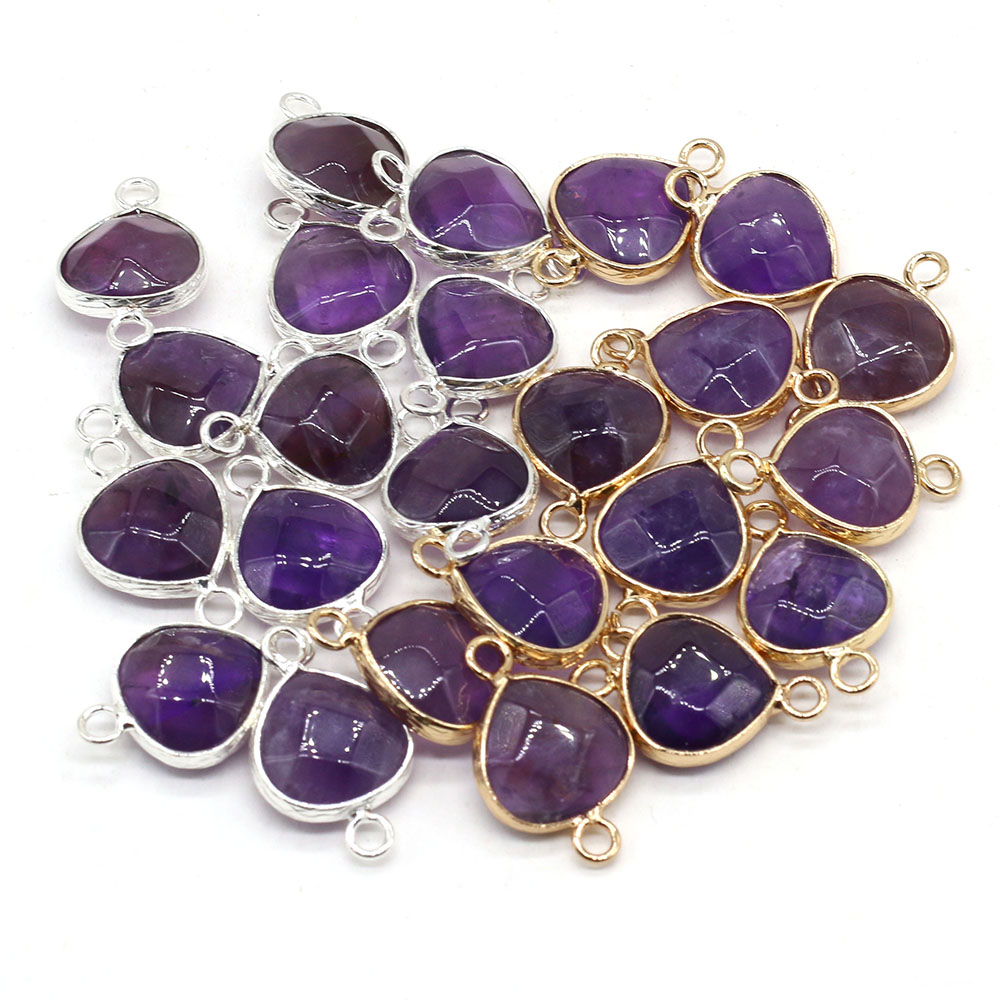 2pcs Natural Stone Connectors  - Jewelry Making With Stones ulasan dan harga