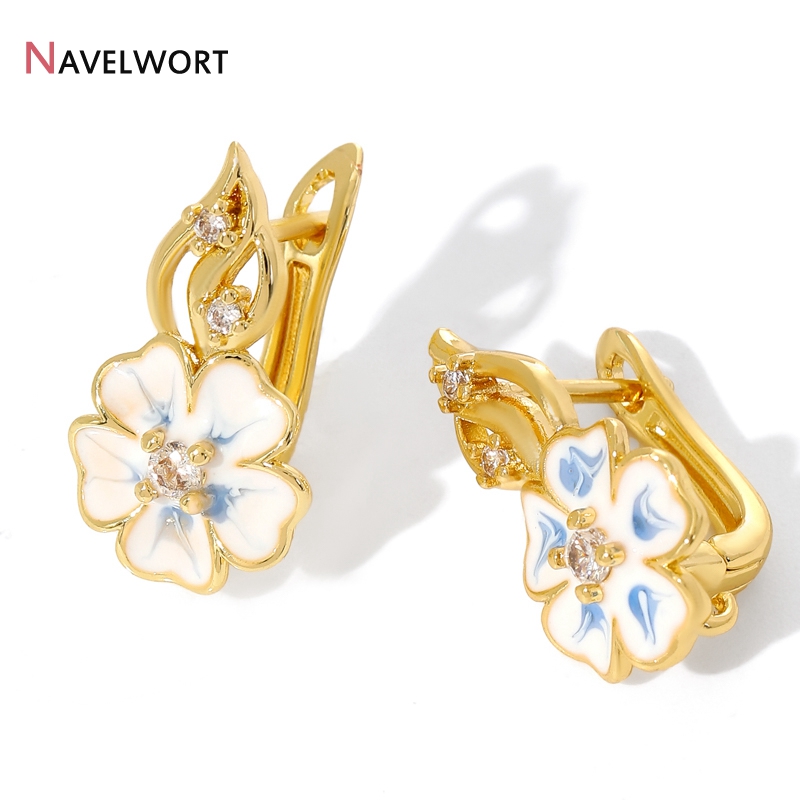 18K Gold Plated Brass With Zir - Jewelry Making Basics ulasan dan harga
