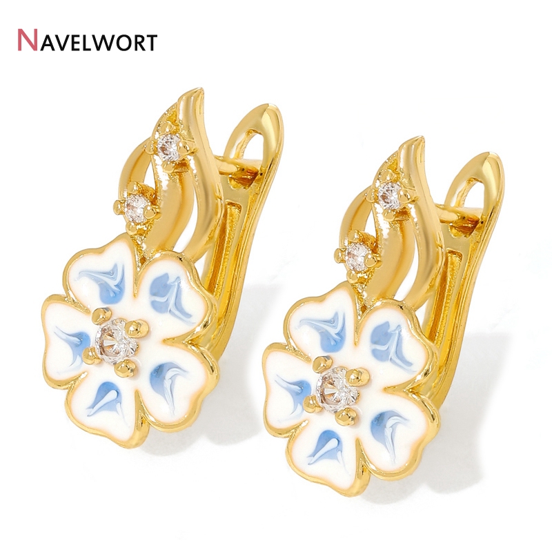 18K Gold Plated Brass With Zir - Jewelry Making Basics ulasan dan harga