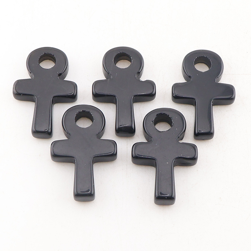 Obsidian Ankh Cross Pendant Li - Jewelry Making Michaels ulasan dan harga
