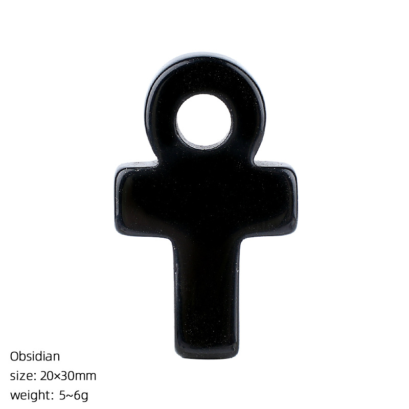 Obsidian Ankh Cross Pendant Li - Jewelry Making Michaels ulasan dan harga