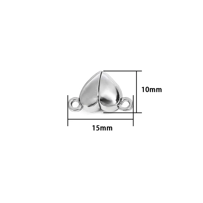 5Pairs Love Heart Magnetic Con - Jewelry Making For Couples ulasan dan harga