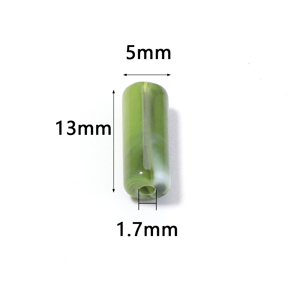 100pcs 5x13mm Imitation Jade S - Jewelry Making With Stones ulasan dan harga