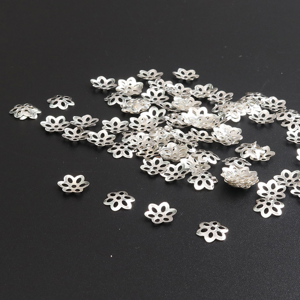 100Pcs Flower Bead Caps for Br - Jewelry Making Bali ulasan dan harga