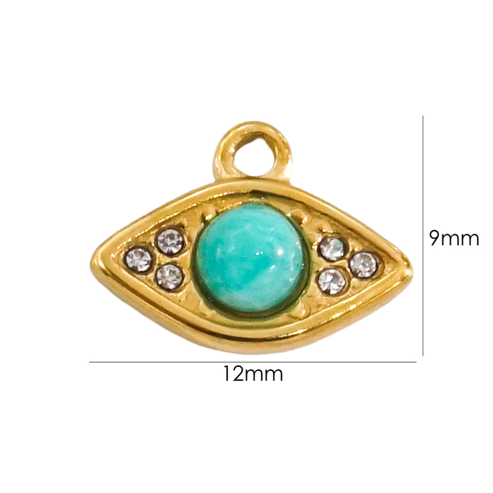 3Pcs Natural Stone Beads Eye S - Jewelry Making With Stones ulasan dan harga
