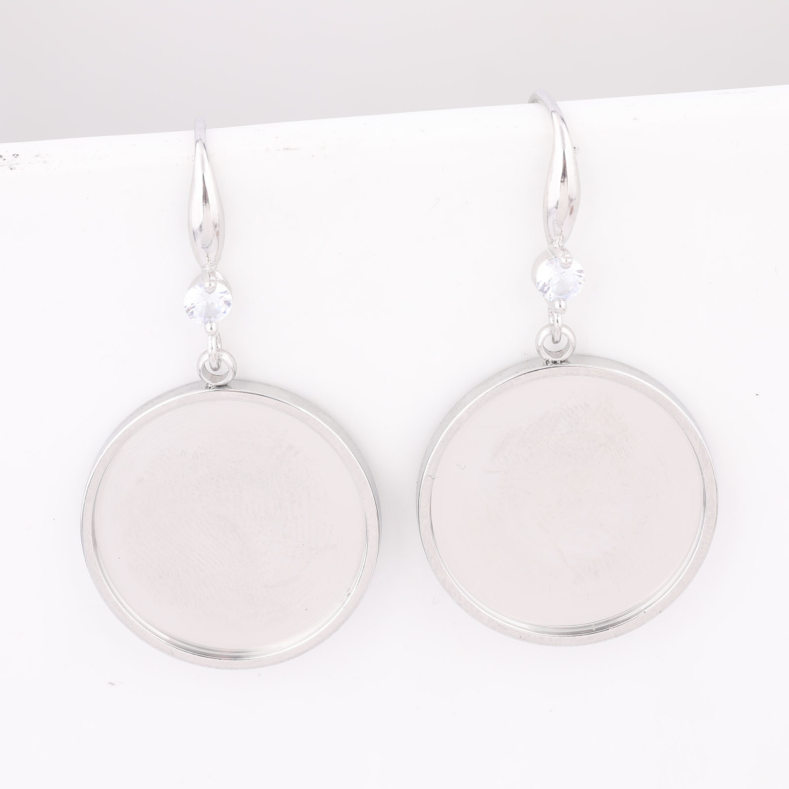 6pcs Stainless Steel Fit 20mm  - Jewelry Making With Stones ulasan dan harga