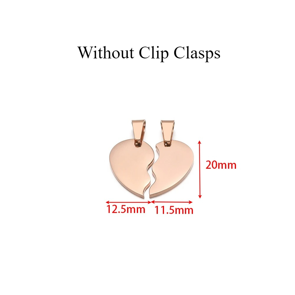 2Pcs/set Stainless Steel Gold  - Jewelry Making For Couples ulasan dan harga