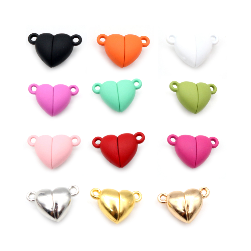 5 Sets Love Heart Shaped Magne - Jewelry Making For Couples ulasan dan harga
