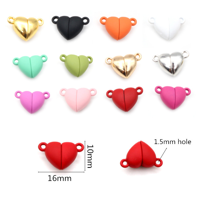 5 Sets Love Heart Shaped Magne - Jewelry Making For Couples ulasan dan harga