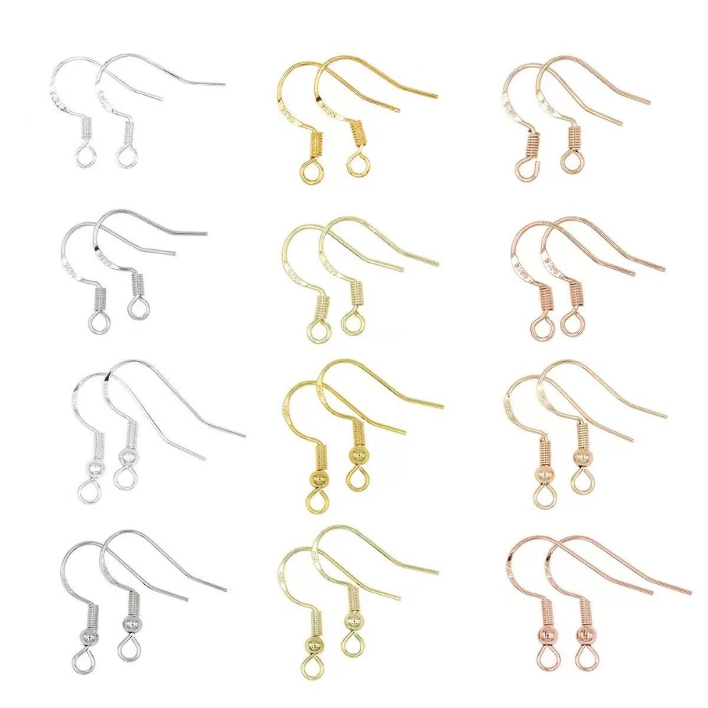 Gold Plated Earring Hooks 100P - Jewelry Making Wire ulasan dan harga