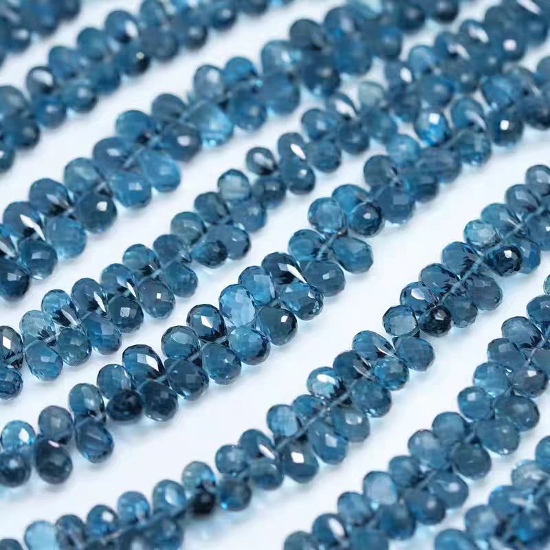 6A London blue Topaz drop face - Jewelry Making In London ulasan dan harga
